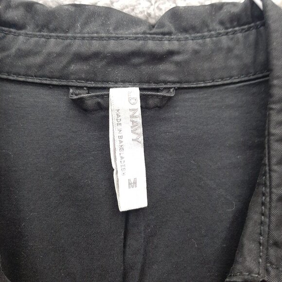 Old Navy Womens Black Double-Breasted Trench Coat S - Picture 4 of 8